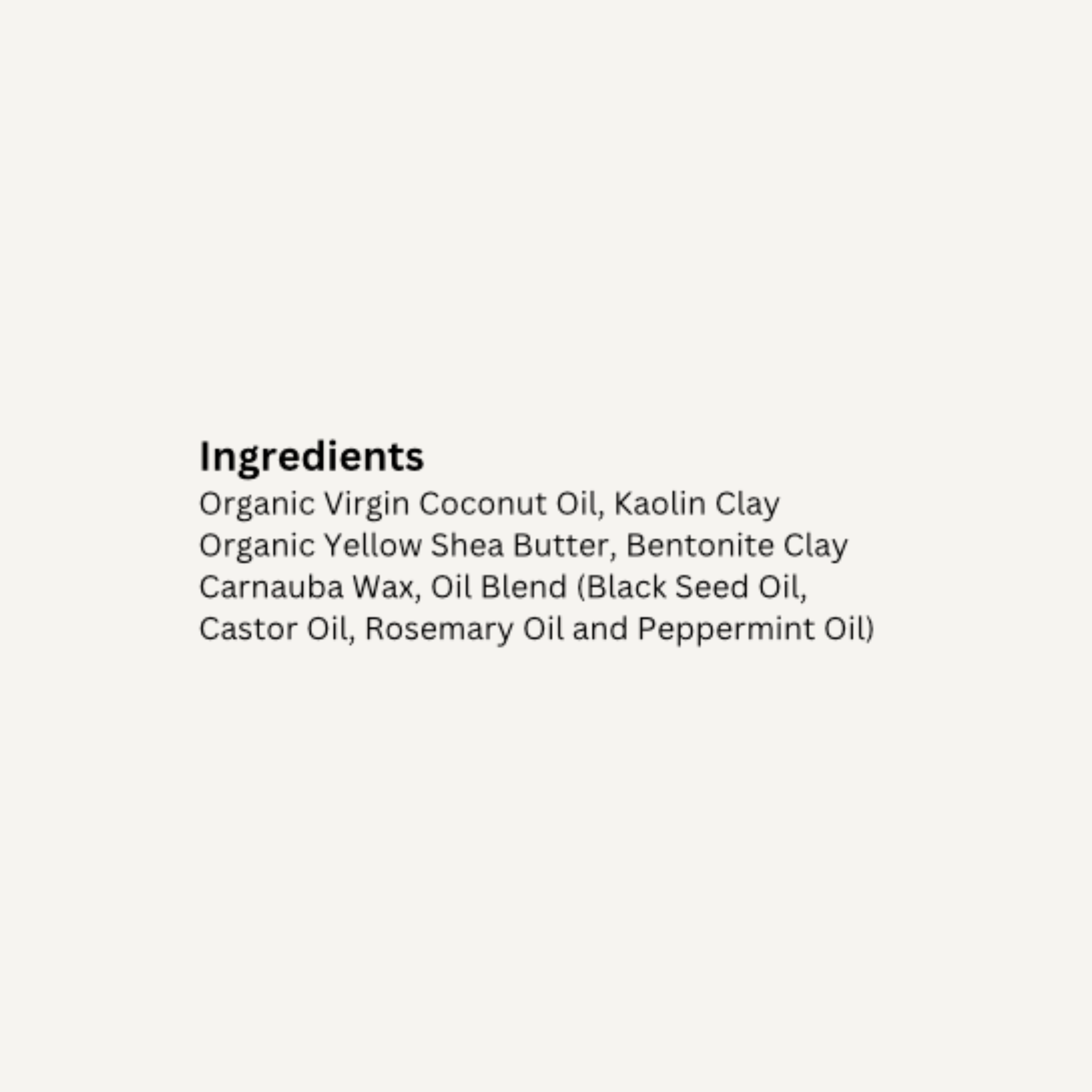 Natural Hair Clay